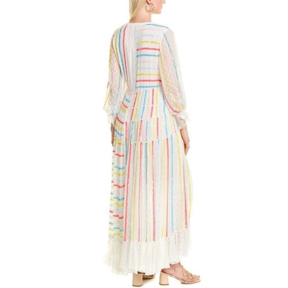 NWT Rococo Sand white sequin polka dot maxi dress - Picture 4 of 6